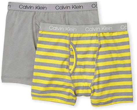 Calvin Klein Paquete de 2 calzoncillos tipo bóxer para niño.